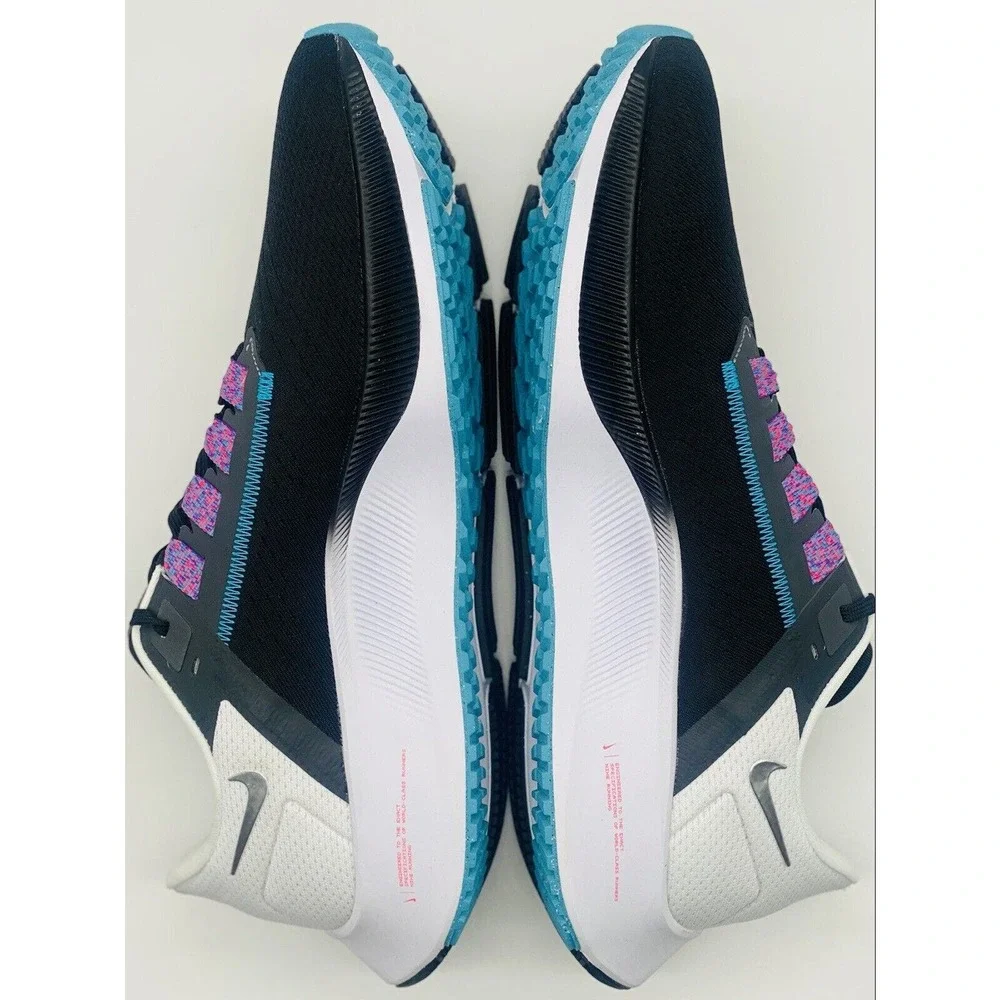 NEW Nike Air Zoom Pegasus 38 Black Silver White CW7356-003 Men's Size 13
